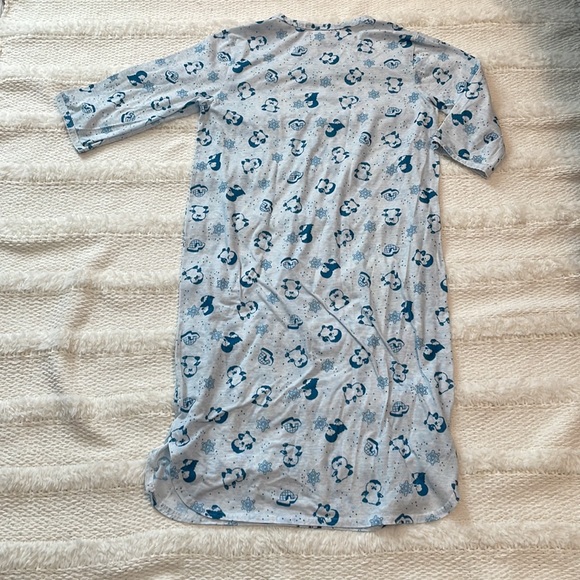 Vintage Penguin nightgown Homebodies by leisure life blue women’s size small S - Picture 9 of 9